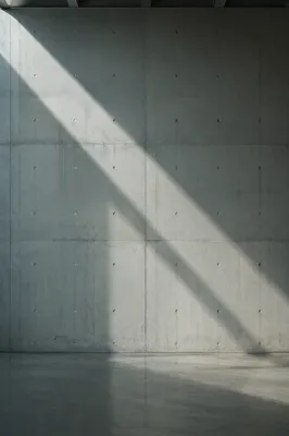 Dramatic Light Beam on Concrete Wall