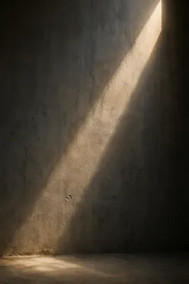 Dramatic Light Beam on Concrete Wall
