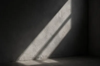 Dramatic Light Beam on Concrete Wall
