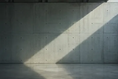 Dramatic Light Beam on Concrete Wall