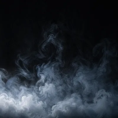 Dark Moody Smoke on Black Background