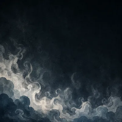 Dark Moody Smoke on Black Background
