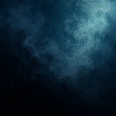 Dark Teal Smoke in Studio Void