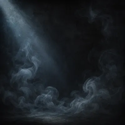 Dark Moody Smoke Background with Dramatic Light