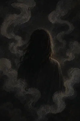 Dramatic Smoky Shadow Portrait Background