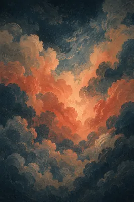 Dramatic Dark Smoke Clouds Background