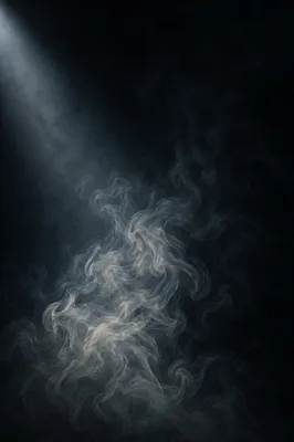 Dark Moody Smoke Background with Spotlight