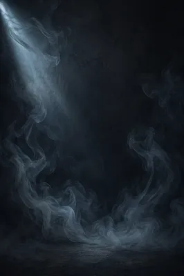 Dark Moody Smoke Background with Dramatic Light