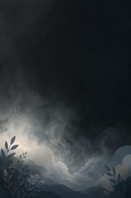Dark Moody Smoke on Black Background