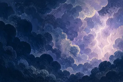 Dramatic Dark Storm Clouds Background