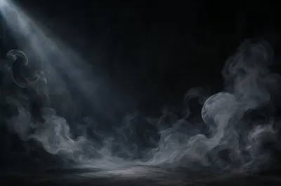 Dark Moody Smoke Background with Side Light