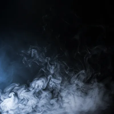 Dark Moody Smoke in Black Void