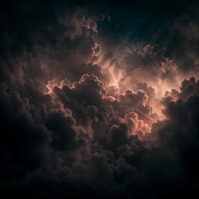 Dark Dramatic Smoke Clouds Background