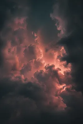 Dark Moody Smoke Clouds Background