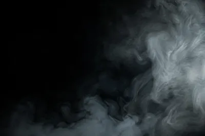 Dark Moody Smoke Background With Copy Space