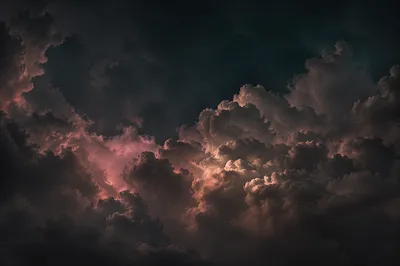 Dramatic Smoky Storm Clouds Background