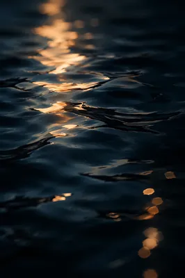 Dark Navy Water with Cross Glow