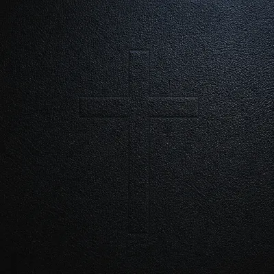 Subtle Cross on Dark Textured Background