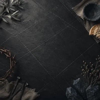 Dark Textured Background with Subtle Crosses