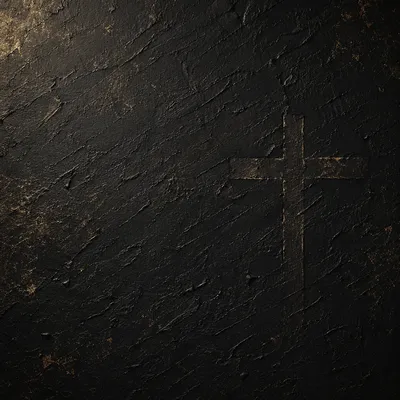 Dark Textured Background with Subtle Cross