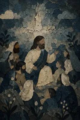 Dark Plaster Texture with Subtle Cross