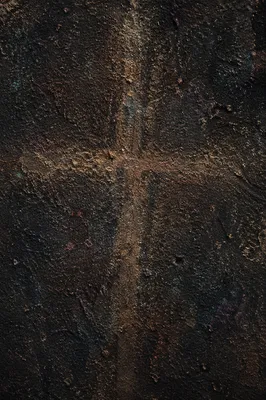 Dark Weathered Texture with Subtle Cross