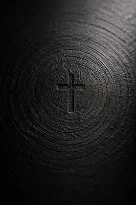 Subtle Cross on Dark Textured Background