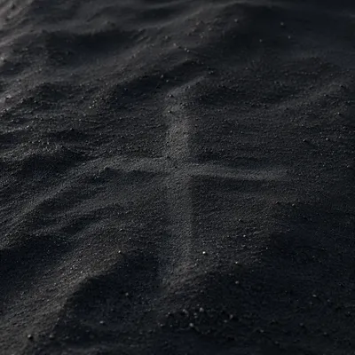 Subtle Cross on Dark Textured Surface
