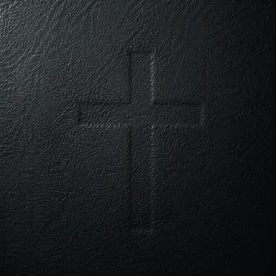 Subtle Cross on Dark Textured Background