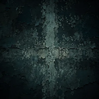 Dark Textured Wall with Subtle Cross