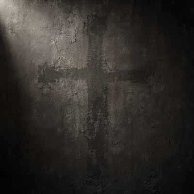 Dark Textured Background with Subtle Cross