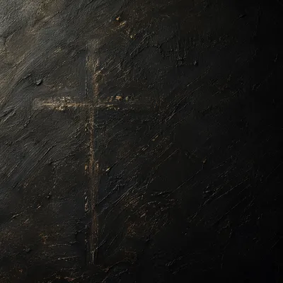 Dark Textured Background with Subtle Cross