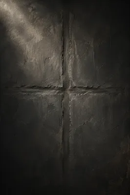 Dark Textured Background with Subtle Cross