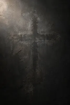 Dark Textured Background with Subtle Cross