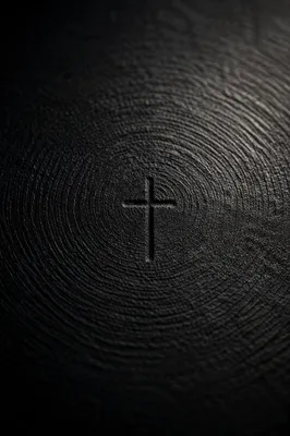 Subtle Cross on Dark Textured Background