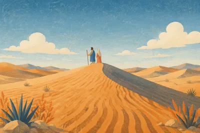 Golden Hour Desert Dunes Wide Background