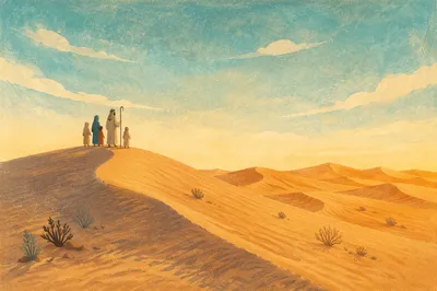 Golden Hour Desert Dunes Wide Background