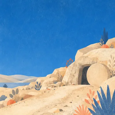 Minimal Desert Wilderness Spiritual Journey Background