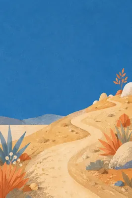 Minimal Desert Wilderness Spiritual Journey Background