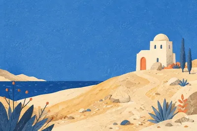 Quiet Desert Wilderness Spiritual Journey Background