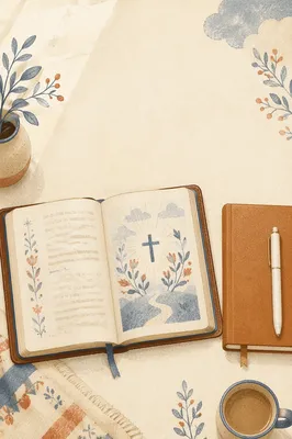Grace and Faith Study Flat Lay