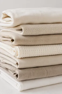 Neutral Linen Fabric Texture Background