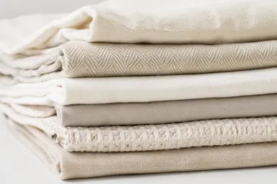 Natural Linen Fabric Texture Background Layers