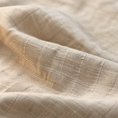 Natural Linen Fabric Texture Background