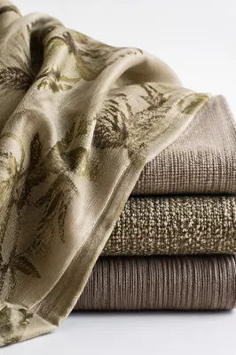 Layered Natural Linen Textile Background