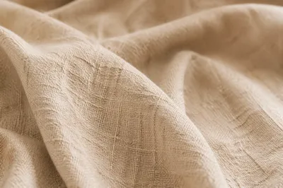 Natural Linen Fabric Texture Background