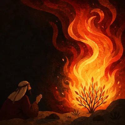 Dramatic Dark Fire Flame Background