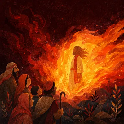 Dramatic Dark Fire Flame Background