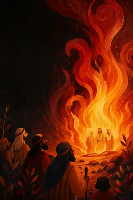 Dramatic Dark Fire Flames Background