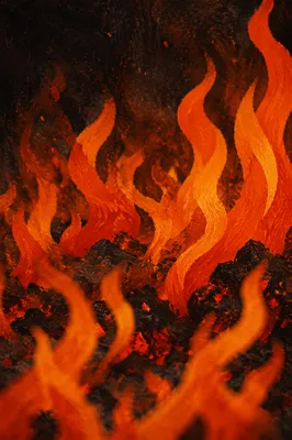Dark Dramatic Fire Flames Background